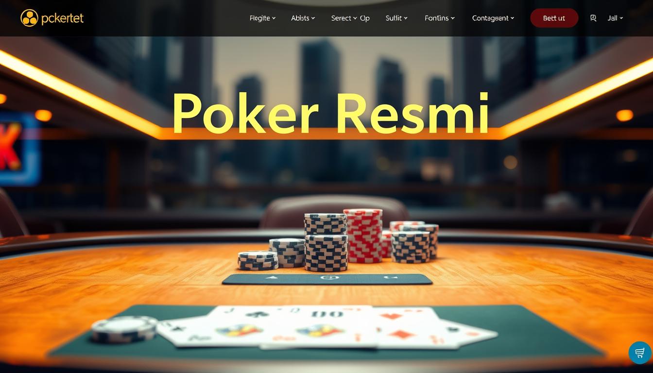 Website Poker Resmi dengan Meja Taruhan Beragam